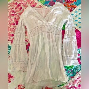 White Lacey Coverup